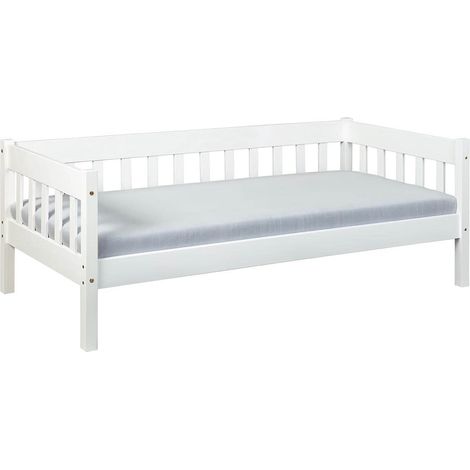 MATHEUS - Banquette-Lit 90x200cm Vernis Blanc (1/5)