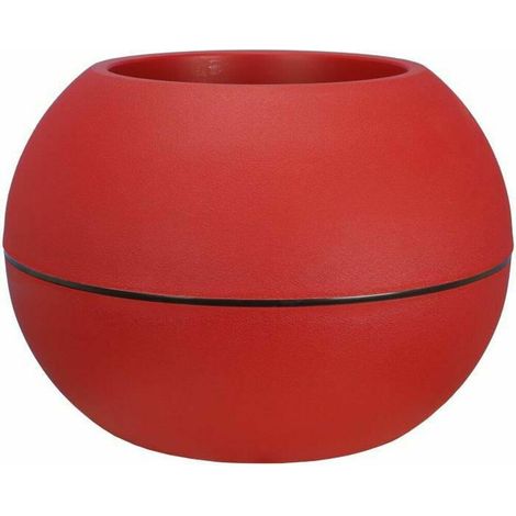 Riviera Blumenkübel Rot 40 cm