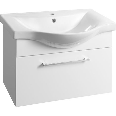 AKIRA Meuble sous-vasque 60,6x42x34cm, blanc