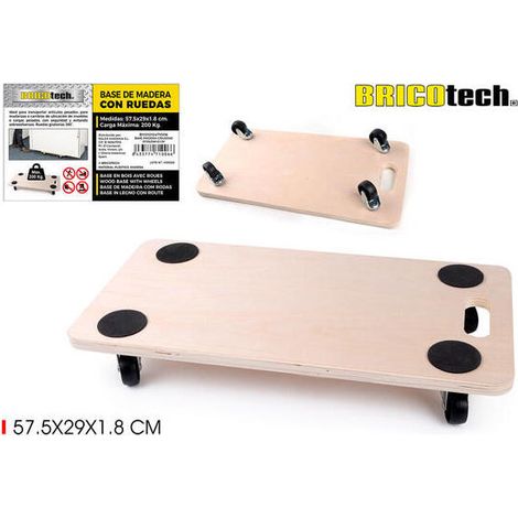 BASE MADERA C/RUEDAS