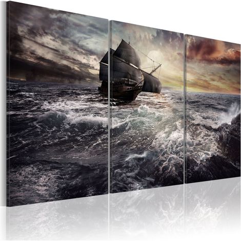 Quadro - Veliero solitario in alto mare - 60x40 (1/4)