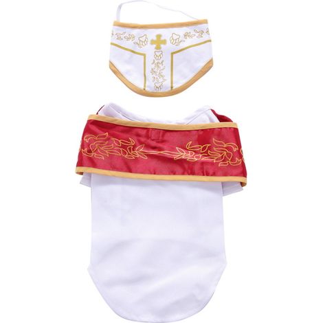 Déguisement de chien pape - Déguisement de chien saint pour Halloween, adorable déguisement de chien saint père (1/5)