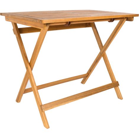 Balkontisch Akazie 80 x 60 cm Klapptisch SKARA (1/5)