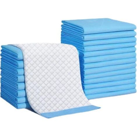 Tapis absorbant jetable pour animaux de compagnie, facile à nettoyer, matelas imperméable, tapis d'étude étanche, 33×45 cm (100 feuilles) (1/4)