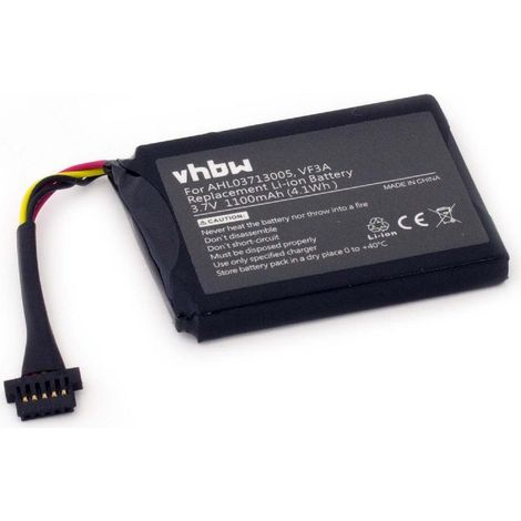 vhbw 1x batteria compatibile con TomTom XL LIVE TTS 4EL0.017.01 navigatore GPS (1100mAh, 3,7V, Li-Ion)