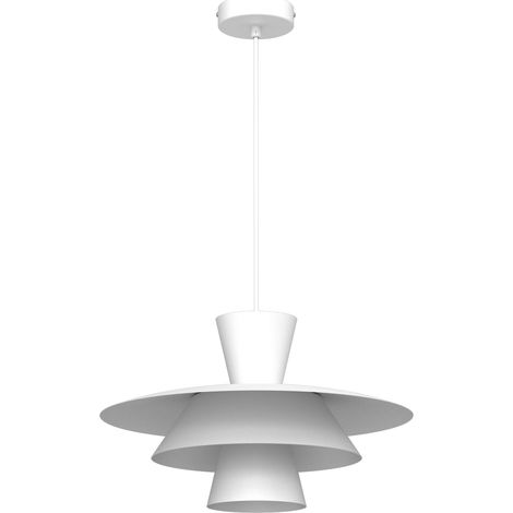 Suspension décorative blanche à triple abat-jour E27 15W Plato Luminex (1/2)