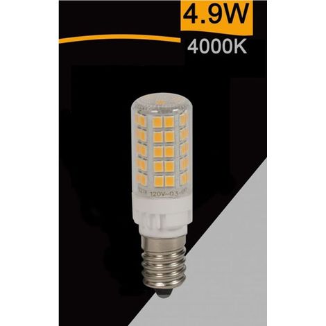 TrAdE Shop Traesio - Lampadina Led E14 4.9w 600lm Tubolare Luce 3000k 6500k 4000k Sparac-e14-4.9w-ce2 - -Bianco Naturale -