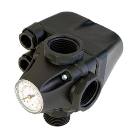 Pressostato per autoclave con manometro pm/5 3 watt raccordi integrati (1/4)