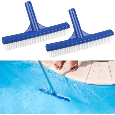 2 Stück Schwimmbadreinigungsbürstenkopf 10 Zoll Schwimmbadbürste Kunststoff Poolwandbürste Bürstenkopf für Poolteich Hot Spring (1/5)