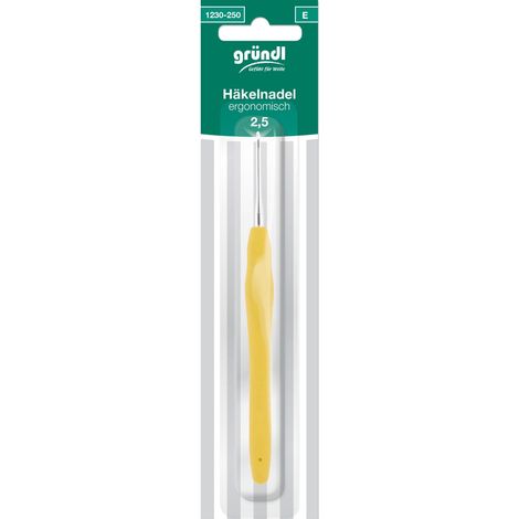 Gründl Ergonomische Häkelnadel 2,50 mm Handarbeit