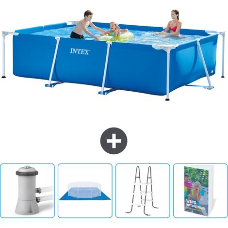 Intex Piscina con struttura Rettangolare - 300x200x75 cm - 5-pezzi  SCB122