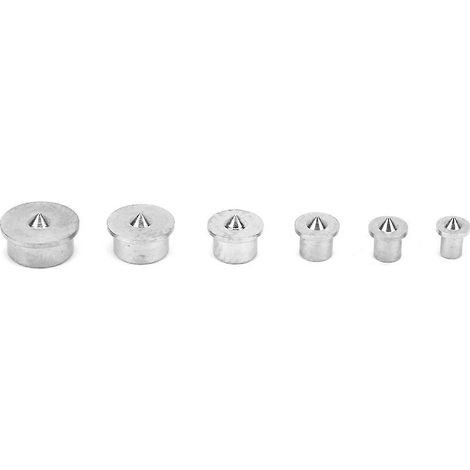 Jeu de 6 goupilles de centrage pour tenons et tourillons, pour le travail du bois, de 4 mm à 12 mm.