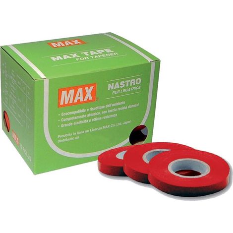 Nastro Pvc Rosso Per Legatrici Max scatola 10 pz