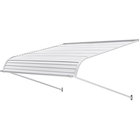 Auvent en aluminium 48 x 42 pouces,abri solide pour fenêtres et portes,protection contre la pluie,la neige et le soleil (1/5)