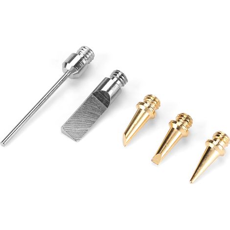 Kit de 5 pièces comprenant un fer à souder à gaz, un coupe-mousse électrique, des embouts de soudure et des accessoires de soudage. (1/5)