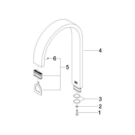 Dornbracht 90282215800-00 Bec de robinet Pièces de rechange