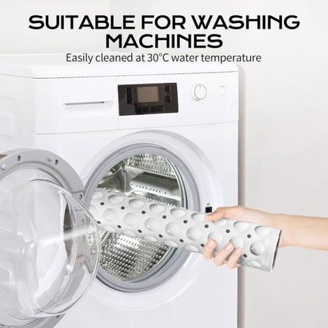 Tapis de Douche Antidérapant, Carré Tapis de Bain avec Ventouses 53x53cm sans BPA, Tapis de Bain antiderapant résistant aux moisi (1/5)