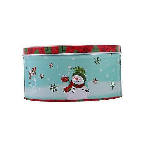 Boîte à biscuits en fer-blanc, boîte d'emballage pour bonbons de Noël, boîte à friandises, petite boîte à cadeaux de Noël (Image 2)