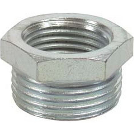 5PZ RIDUZIONE ESAGONALE ACCIAIO ZINCATO - F 1/2" M 1"