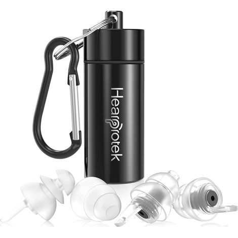 Bouchons d'oreilles pour dormir pour femme, Bouchon oreilles sommeil pour Protection auditive, anti-bruit, anti ronflement, travail-2 paires 32db (1/5)