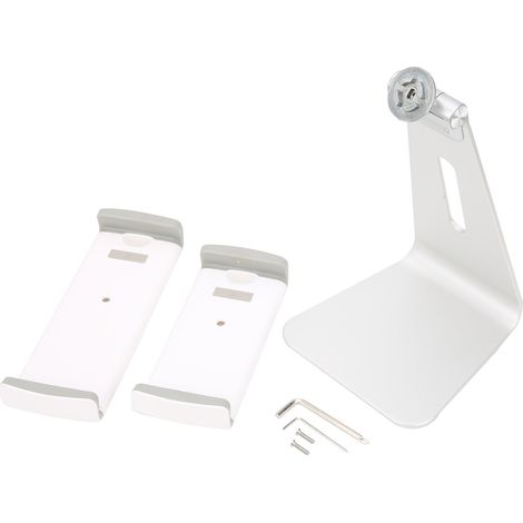 Cell Phone Stand Silver Tablet PC Bracket Adjustable Aluminum Alloy Rotating support Frame for Office (1/5)