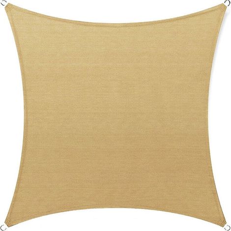 Voile d'ombrage rectangulaire 2x2m en polyéthylène – Protection UV jusqu'à 95% – Pour patios, jardins, terrasses et balcons (1/5)