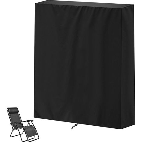 Housse de protection imperméable pour fauteuil de jardin pliable 75x20/34x110cm (1/5)