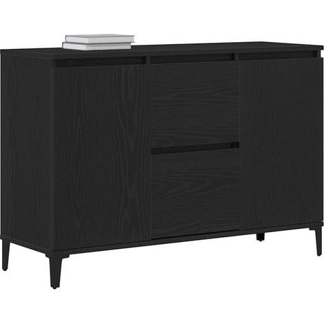 Buffet Bas de Cuisine en Bois d'Ingénierie, 104 x 35 x 70 cm, Meuble de Rangement Moderne avec Portes et Étagères, Console d'Entrée pour Salon ou Salle à Manger (1/5)