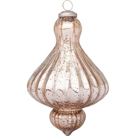 Pendaglio "Gloss" trottola la in vetro  per decorazioni natalizie