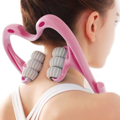 Rouleau de massage pour la nuque (rose), Rouleau de massage pour la nuque, Nuque, ZQKLA-AquaForge (1/5)
