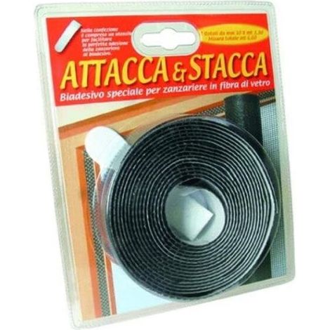 Nastro Attacca Stacca Per Zanzariere mm 10 x 6,6 mt - Colore Bianco (1/3)