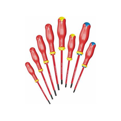 USAG 091 SH8 Set mit 8 Schraubendrehern, Isolationsschraubendreher, 1000 V