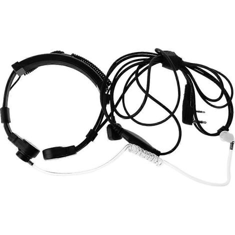 Micro-cravatte 2 broches PTT avec écouteur pour radio Baofeng UV5R Talkie-Walkie (1/5)