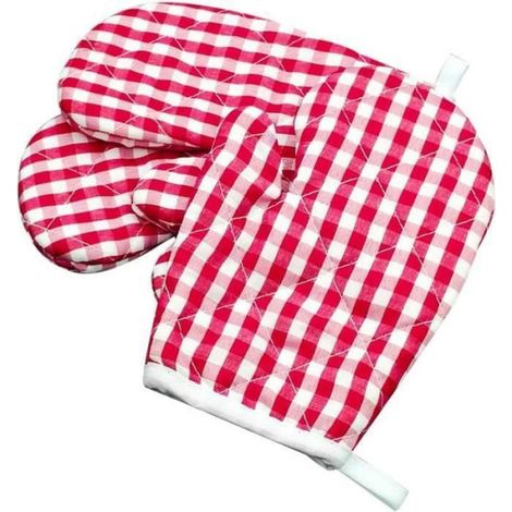Gants De Cuisine - Enfants - Résistants À La Chaleur - Doublure Coton - 18 X 12 Cm - Par 2 (1/4)