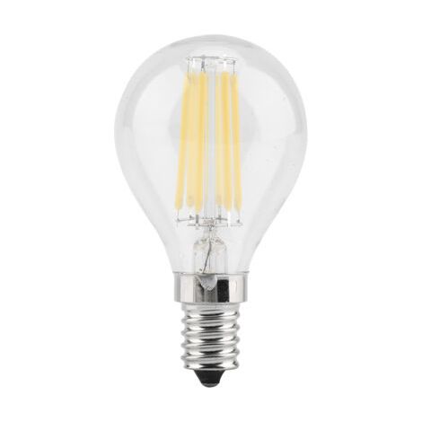 Ampoule LED à filament 6W E14 G45, tube LED effet bougie, 220V lumière blanc chaud