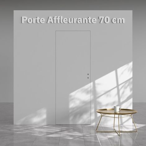 Bloc-Porte Invisible Affleurante - Prépeinte Plane 70 cm