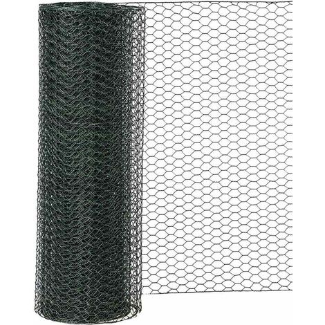 Sechseckgeflecht PVC grün 13/1000 10 m