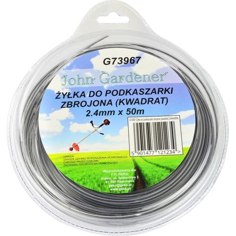Geko Ligne de coupe renforcée 2.4 mm 50 m transparent
