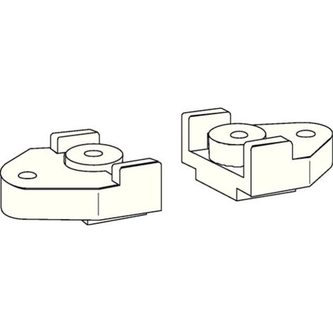 Piece fixation porte metal pour glissiere GN96N20 pour ferme-porte encastré ITS 96 - DORMAKABA (1/2)