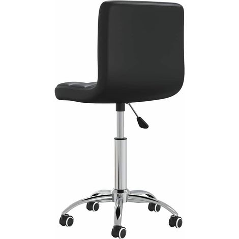 Maison Exclusive - Chaise pivotante de salle à manger Noir Similicuir (1/5)