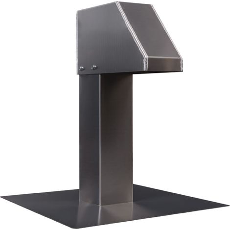 Casquillo de techo plano FDD para cables, tuberías, conductos de aire acondicionado/bombas de calor/ventilación/fotovoltaica/solar de aluminio - sección transversal 500x125