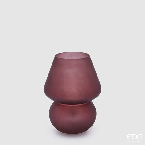 EDG Enzo De Gasperi Lampada Aura da Tavolo Usb Abatjour H 20 Cm D 15 Cm Mauve