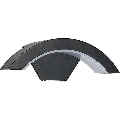 Applique murale LED en aluminium étanche pour l'extérieur, le jardin et l'intérieur (chambre, couloir, escalier). (1/5)