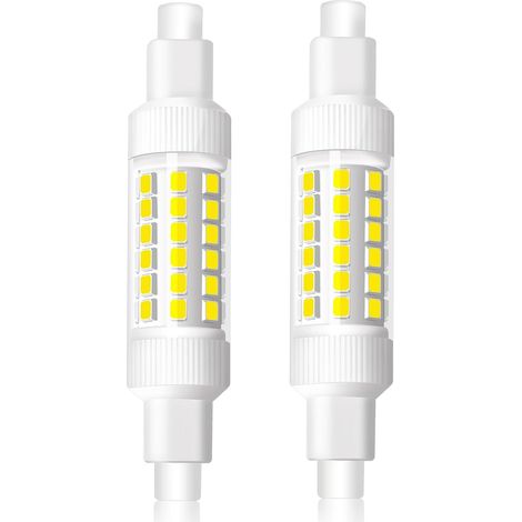 R7s LED Bulb 78mm 8W Cool White 6000K, R7s LED Lamp Equivalent to 70W Halogen J78 Bulb, 830LM, AC220-240V, 360° Beam Angle, Non-Dimmable, Pack of 2 (1/5)