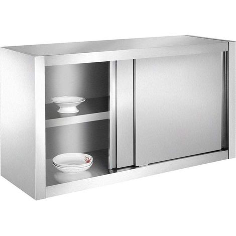 Bc-elec - SSC120 Armadio cucina, armadio a muro in acciaio inox 120x40x65cm ideale per ristoranti, cucine, mense ...