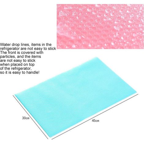 Tapis De Réfrigérateur Lavables - Coussinets Antidérapants Imperméables - Pour Étagères En Verre Et Tiroirs - Lot De 16 Pièces (1/5)