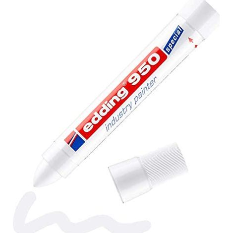Edding 950 pennarello permanente Punta tonda Bianco 1 pz(i) (1/4)