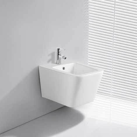 Bidet sospeso YJ-1383 51.5x33x36 cm. bianco lucido