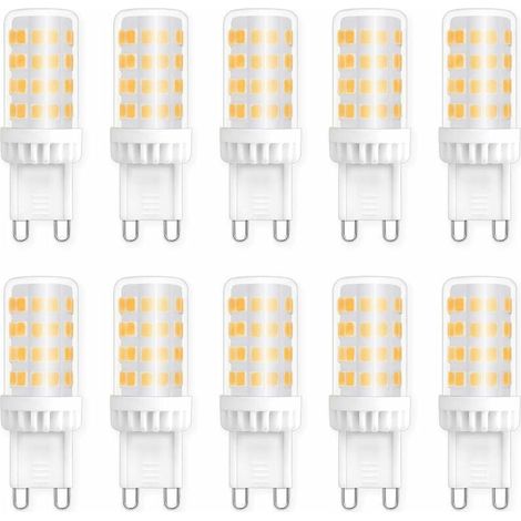 G9 5W LED-Lampen, entspricht 40W/50W Halogenlampe, 450 lm, neutralweiß 4000K, 220V Wechselstrom, Standard-G9-Sockel, energiesparend, für Deckenbeleuchtung in Küche, Schlafzimmer und Wohnzimmer, 10er-P