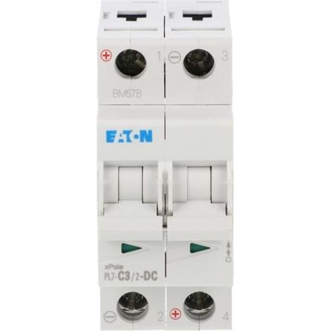 Interruttore automatico 2P C 3A 10kA DC PL7-C3/2-DC 264897